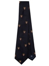 Polo Ralph Lauren 100% Silk Repp Tie Navy picture