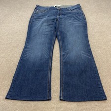 Ariat REAL Rosa Bootcut Jeans Womens 34 S Blue Med Wash Mid Rise Western Boho picture