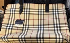 Burberry Nova Check Purse Tote Womens Shoulder Bag Plaid Pattern Authentic *NWT* picture