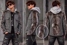 Upcycled OOAK INC International Concepts Custom Luxury Streetwear Coat SZ XL picture