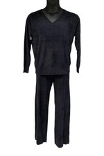 Barefoot Dreams Women's CozyChic Pullover & Wide Leg Pant Set Black picture