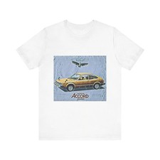 Honda Accord Graphic Print Tee Shirt Short Sleeve Retro Car Gift picture