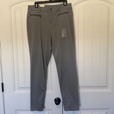 NEW WOT Two by Vince Camuto Pants Womens 30/10 Grey Skinny Zip Pocket Stretch picture