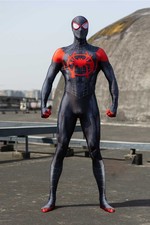 Into the SpiderVerse Miles Morales Spiderman Jumpsuits for Cosplay Costume picture