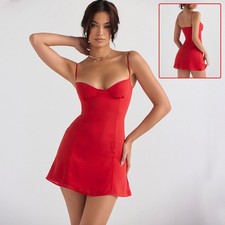 Women's Fashion Temperament Slim Halter Dress picture