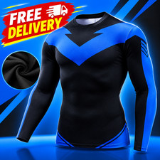 Nightwing Dick Grayson Compression Long-Sleeve Shirt from Teen Titans, Batman picture