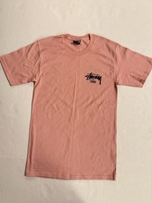 Stussy Guam Peach Short Sleeve Tee Shirt Size Small Graphic New Cut Tag picture