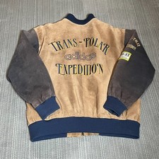 Vintage 90s Adidas Trans-Polar Expedition Jacket Suede Large Pan-XX Express Rare picture
