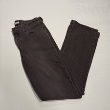 St. John’s Bay Women’s Stretch Bootcut Jeans Size 6 Dark Gray Faded Denim picture