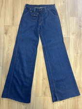 Vintage 70s 80s Vanderbilt Flared Bell Bottom Denim Jeans (28x34.5) Hong Kong picture
