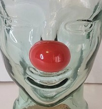2 Pk Rubber Clown Nose Red Rudolph Mcdonald Breathable Holes Cosplay Costume NEW picture