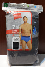 Hanes Ultimate 7 Tagless Briefs Soft Breathable Men's XL 40-42