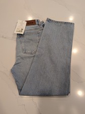 NWT Sézane L’Iconique Droit Straight Leg Jeans Bleach Wash US 6 FR 38 Denim picture