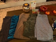 Old Navy Active Womens Large Lot 5 Leggings & Bike Shorts Yoga Workout Bundle picture