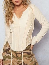 POL ISABELLA THERMAL LACE LONG SLEEVE size M picture