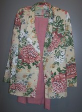 PRICE SLASHED Exquisite 2 Piece Floral Pink Skirt Outfit picture