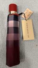Burberry 3935791 Ombre Check Folding Umbrella Cadmium Red New With Tags picture