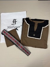 3pc HiiFeuer Men Medieval Renaissance Viking Tunic Shirt Knight Warrior Costume picture