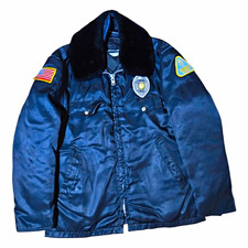 Vintage Horace Hanford Patrol Jacket Police Officer Tuffy Topper Mens 42R Zip picture