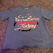 Mens Blue Graphic Short Sleeve Pacsun Cotton Knit T-Shirt Large picture