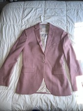 TOPMAN Men's Suit Coat Salmon PINK Blazer Jacket Size 36 picture