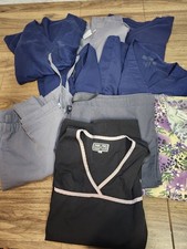 Giant Lot Of Scrub Tops And Pants Size Large Greys Anatomy BY BARCO AND MORE picture
