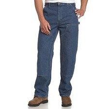Carhartt Double Front Washed Logger Dungaree Jeans B73 DST Blue Darkstone NWT picture