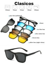 Lentes Magnéticos Gafas de Sol Intercambiables 5 en 1 Monturas de Lente con Imán picture