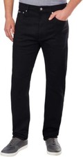 NWT Calvin Klein Mens Slim Straight Jean Size 38W x 32L Classic Black $90 FLF199 picture