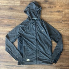 Tracksmith Trackhouse Hoodie Sweatshirt Mens S Gray Heather Zip Light Weight picture