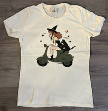 Mischief Made Witch Vintage Inspired Pinup Halloween Graphic T-Shirt Size Small picture