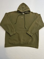 Vintage Rare Nike Center Check Mini Swoosh Faded Green Hoodie Travis Scott XL picture