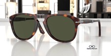 PERSOL PO0714 24 31 Havana Green 54 mm Men's Sunglasses picture