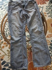 Maurices Womens Blue Straight Leg Jeans Medium Wash Stretch Size 11/12 REG picture
