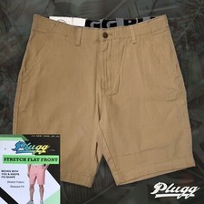 NWT PLUGG CLOTHING Men's Shorts Stretch Flat Front Waist BOARDWALK All Sizes picture