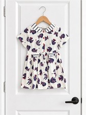 Vintage Clayeux France Girls Fish Sailor Dress 3A NWT Nautical Cotton picture