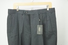 Corneliani Master Gray 100% Wool Mens Dress Pants Sz 50 EU BRAND NEW picture