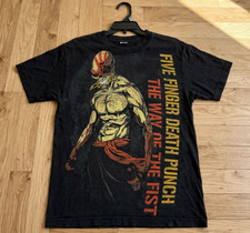 New w/tags Vintage Black Skull Graphic T-Shirt Unisex's Size Double Sided Metal picture
