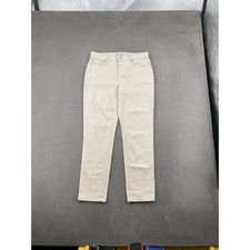Banana Republic Girlfriend Mid Rise Jeans Womens 27/4 Ivory Off White Stretch picture