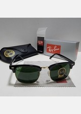 Ray-Ban RB3016 Clubmaster Unisex Classic Square Frame Sunglasses Green Lens picture