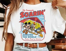Disney Mickey & Friends Soarin Around The World Valentine T-Shirt Unisex picture