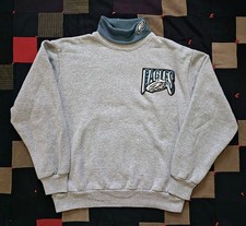 Vintage Philadelphia Eagles Turtle Neck Sweatshirt Size Medium picture
