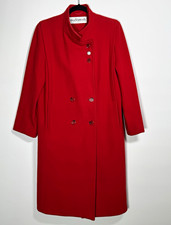Vintage Mackintosh of New England Red 100% Wool Coat Women’s Sm Quiet Luxury picture