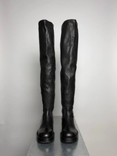 Ann Demeulemeester AW21 Nicky OTK Spiral Leather Boots Black EU 35 / US 5 picture