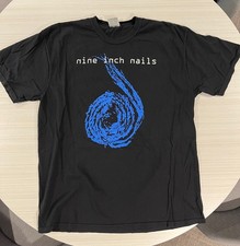 Nine Inch Nails blue coiled rope Eraser lyrics XL VG+ nin shirt comfort colors picture