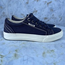 Taos Plim Soul Women's Size 6.5 Shoes Blue White Canvas Comfort Casual Sneakers picture