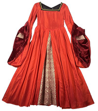 GORGEOUS Renaissance Faire Queen Elizabeth Tudor Period Costume Gown Halloween M picture