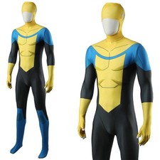 Invincible Cos Jumpsuit Mark Grayson Cosplay Bodysuit Adult Kids Halloween picture