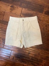 Aime Leon Dore Ivory Denim Carpenter Shorts, Size Small picture