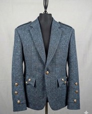 Scottish Men’s Argyle Jacket  Tweed Highland Scottish Wedding Kilt Jacket picture